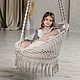 Заказать Кресло со спинкой подвесное. Zavyazka.macrame. Ярмарка Мастеров. . Кресла Фото №3