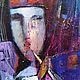 A small picture with a girl in purple and blue scale a gift to the musician. Pictures. paintmart (oikos). My Livemaster. Фото №4