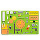 Copy of the product Bizibord Maxi 50*80 cm, light green. Busyboards. GameBoard24. Online shopping on My Livemaster.  Фото №2