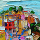 Painting Italy ' Manarola' Seascape. Pictures. Multicolor Gallery. My Livemaster. Фото №6
