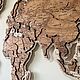 Заказать Карта мира на стену из дерева под заказ. HappyFox - карты и панно из дерева. Ярмарка Мастеров. . Карты мира Фото №3