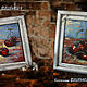 Oil painting in a designer frame of CHERRIES 1 and CHERRIES 2, Pictures, Moscow,  Фото №1