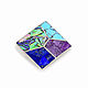 BROOCH 4 Windows. Turquoise, Lapis Lazuli, Charoite, Mother Of Pearl. Brooches. ARIEL - MOSAIC. My Livemaster. Фото №4