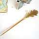 Wooden hairpin made of ash with a real Oak leaf Eco. Hairpin. WonderLand. Online shopping on My Livemaster.  Фото №2
