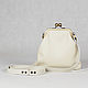 Bag pocket with clasp milk leather. Clasp Bag. decoupage2013. Online shopping on My Livemaster.  Фото №2