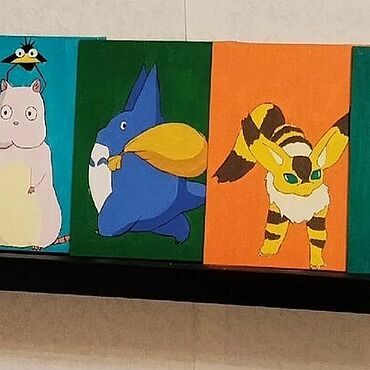 Картины в стиле студии Ghibli. Наталья. Картины ручной работы - Ярмарка Мастеров Картины ручной работы. Ярмарка Мастеров - ручная работа Картины в стиле студии Ghibli. Handmade.