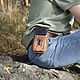Кожаная поясная сумка-чехол  Жук на ремень для телефона, Поясная сумка, Кисловодск,  Фото №1