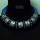 Necklace shades of blue with silver (408) designer jewelry. Necklace. Svetlana Parenkova (parenkova). My Livemaster. Фото №6