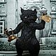 Кот Бегемот (Мастер и Маргарита). Елочные игрушки. Forest Fox Toys. Интернет-магазин Ярмарка Мастеров.  Фото №2