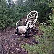 кресло качалка из сосны