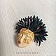 Brooch Venetian mask. Brooches. MariEti hand made. Online shopping on My Livemaster.  Фото №2