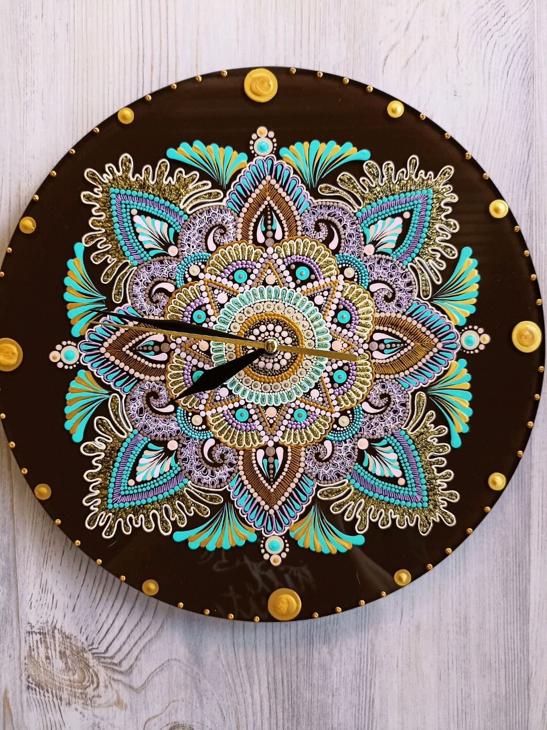 Часы с ручной росписью. в интернет-магазине на Ярмарке Мастеров | Часы ...