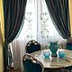 Curtains made of velvet and tulle 'Turquoise charm'. Curtains1. PROFIDecor - CURTAINS. Online shopping on My Livemaster.  Фото №2