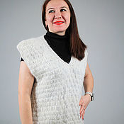 Одежда handmade. Livemaster - original item vests: Knitted vest 