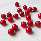 Материалы для творчества handmade. Livemaster - original item Coral 6 mm, red stone beads. Handmade.