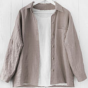 Одежда handmade. Livemaster - original item Women`s oversize shirt made of softened linen. Handmade.