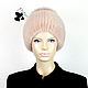 Elegant ladies hat made of fur Finnish mink. Art.DF-82. Caps. Mishan (mishan). Online shopping on My Livemaster.  Фото №2