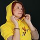 dresses: Yellow dress with a squirrel. Dresses. Алена Тимофеева (indeeza). My Livemaster. Фото №5