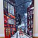 Oil painting city 'The first snow in the city'. Pictures. Anji's favourite pictures (anzhela-a). My Livemaster. Фото №4