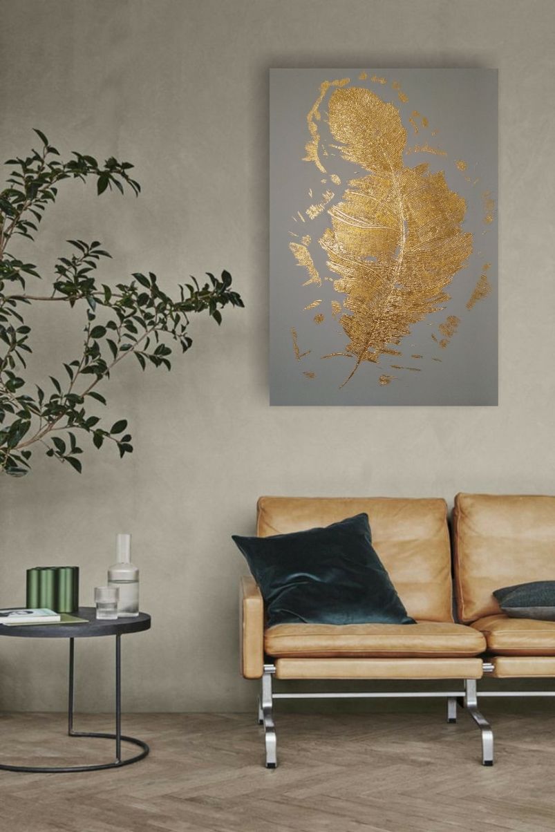 Interior painting with gold 'Feather of the Firebird', Pictures, Obninsk,  Фото №1