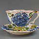 Tea Pair Blue Hydrangea. Single Tea Sets. Mila. Online shopping on My Livemaster.  Фото №2