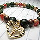 Bracelet with jade and African agate 'Mercury Rod'. Bead bracelet. Beautiful gifts for the good people (Alura-lights). My Livemaster. Фото №5