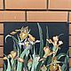 Order A gift to a woman is an oil painting of Iris Flowers. 36:47 cm. White swan. Livemaster. . Pictures Фото №3