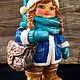 Ёлочная игрушка Снегурочка. Интерьерная скульптура. Новогодний декор. Игрушки. Куэроджаз. Ярмарка Мастеров.  Фото №5