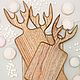 Set of 3 straight cutting boards with horns, color 'walnut', Cutting Boards, Moscow,  Фото №1