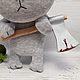 He started it first! grey cat with an axe by Vasya Lozhkin. Stuffed Toys. Dingus! Funny cats and other toys. Online shopping on My Livemaster.  Фото №2