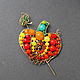 Brooch Pumpkin (option). Brooches. color of magic. Online shopping on My Livemaster.  Фото №2