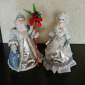 Сувениры и подарки handmade. Livemaster - original item Christmas gifts: grandfather frost and snow maiden. Handmade.
