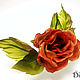 Brooch-barrette rose Romance. Silk flowers. FABRIC FLOWERS. Flowers. Dizani. My Livemaster. Фото №4