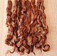 Hair for dolls (cinnamon, washed, combed, hand-dyed) Curls Curls for Curls for dolls, dolls to buy Hair for dolls, buy Handmade Fair Masters Puppenhaar
