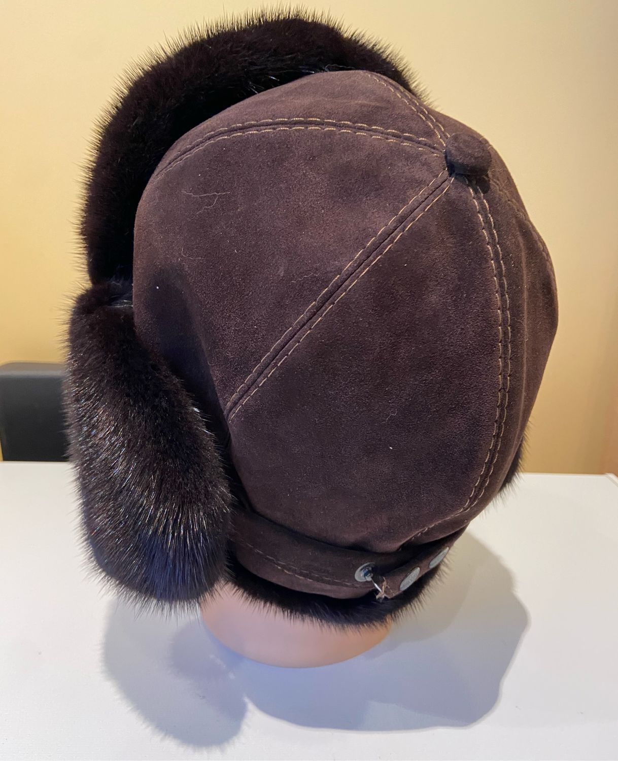 Ушанка норковая коричневая в интернет-магазине Ярмарка Мастеров по цене ...