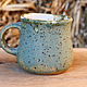 The mug is green with speckles. Mugs and cups. bez-borodov. Online shopping on My Livemaster.  Фото №2