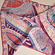 Batik scarf Jacquard. Natural silk 100%, Shawls1, Riga,  Фото №1