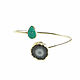 Agate and quartz bracelet, green bracelet, black bracelet. Bead bracelet. Irina Moro. My Livemaster. Фото №5