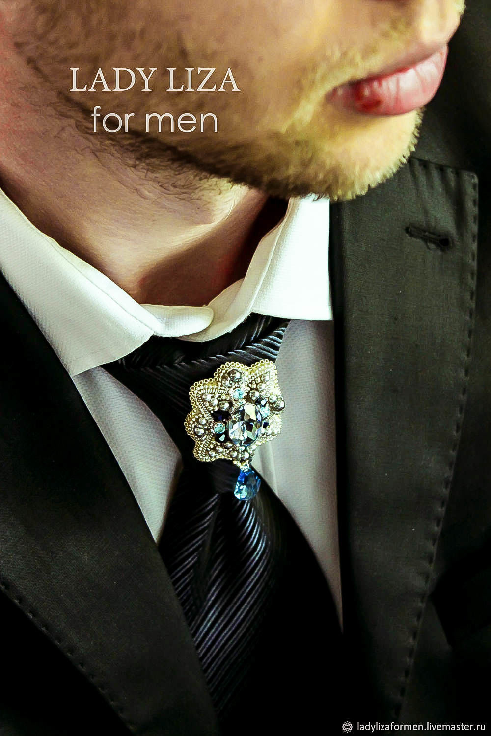 mens tie brooch