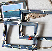 Сувениры и подарки handmade. Livemaster - original item Big photo frame THE SEA - IS HAPPINESS. Handmade.