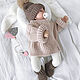 Children's knitted oversize jumper. brown. Sweaters and jumpers. babyshop. My Livemaster. Фото №4