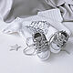Booties sneakers for girls, gray. 0-3 months. Gift for newborn. babyshop. My Livemaster. Фото №4