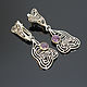 Order Earrings and ring Fantasy 925 sterling silver and amethysts. Sunny Silver. Livemaster. . Jewelry Sets Фото №3