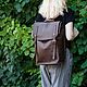 Рюкзак женский из кожи ПОРТЛЕНД. Рюкзаки. Ratatosk Leather Accessories. Ярмарка Мастеров.  Фото №4