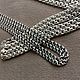 Серебряная цепь прочная плетение бисмарк для креста подвески серебро, Цепочка, Салават,  Фото №1