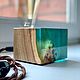 Table lamp made of slab with epoxy resin filling. Table lamps. uloft. My Livemaster. Фото №5