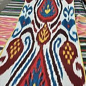 Узбекский шелковый шарф из иката