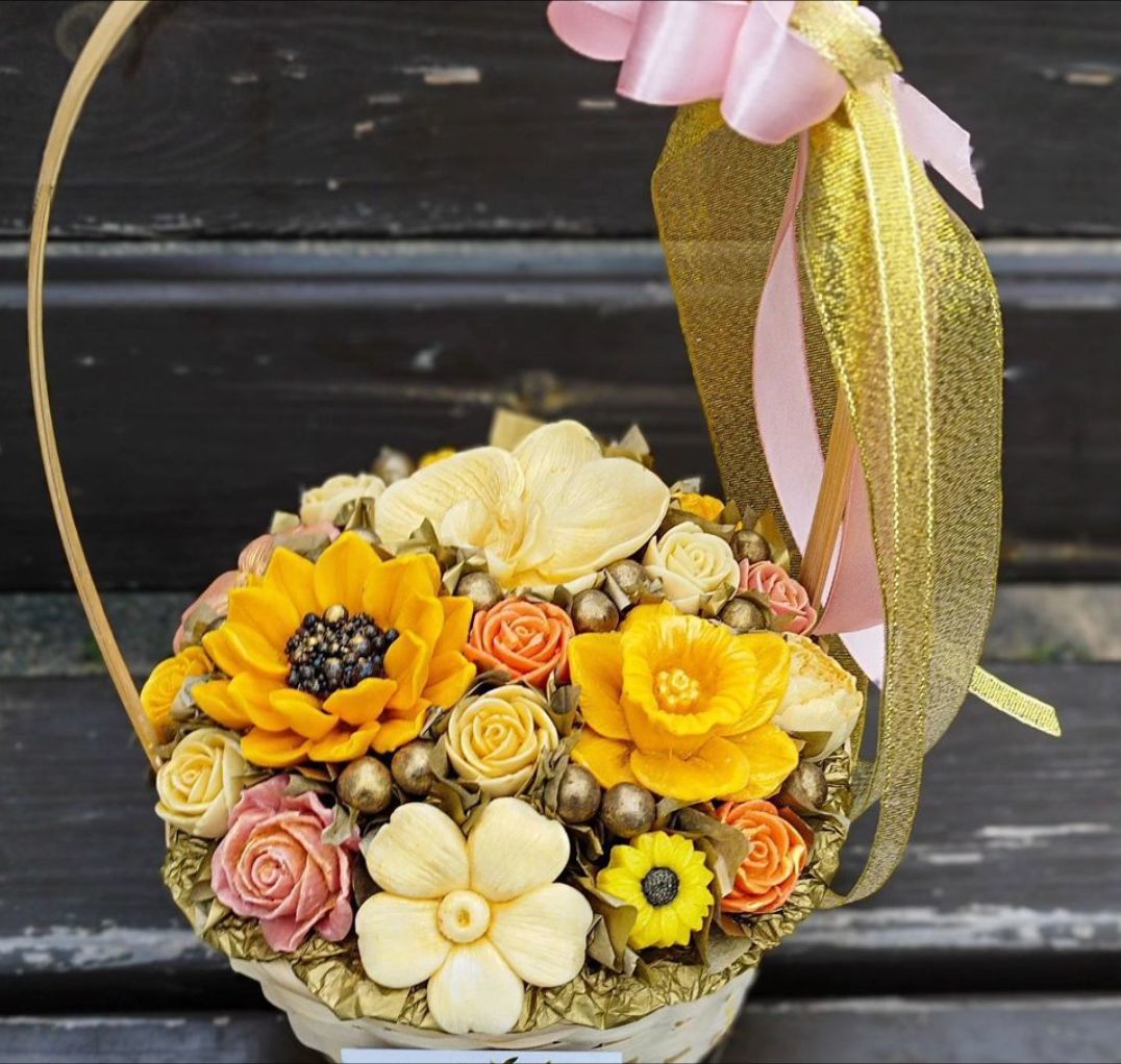 Шоколадная корзинка в интернет-магазине Ярмарка Мастеров по цене 2500 ...