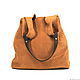 Suede Soft Bag - Bag Pack - medium size red. Sacks. BagsByKaterinaKlestova (kklestova). Online shopping on My Livemaster.  Фото №2