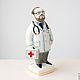 Male doctor. Figurines. Porcelain story. Online shopping on My Livemaster.  Фото №2
